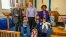 Rev. David Bracken, Margaret and family with members of TLC Bozeat