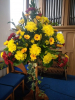 Harvest Flowers in the chapel